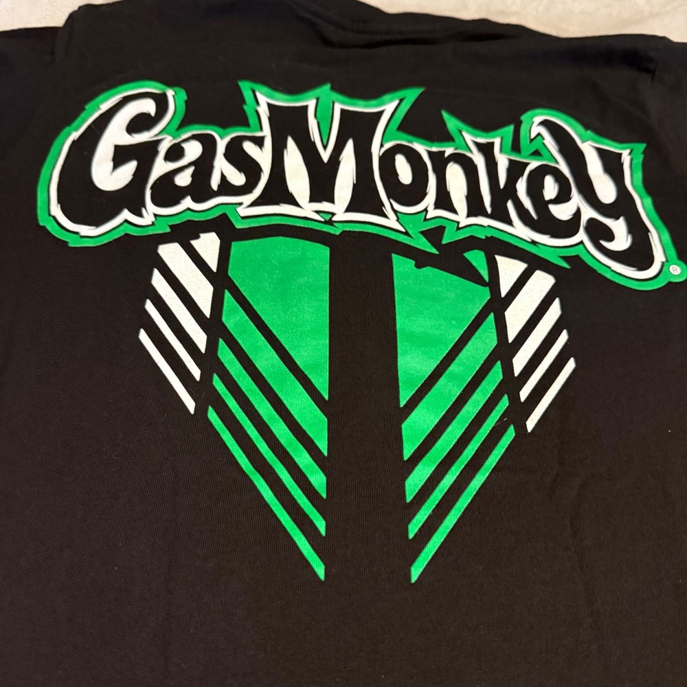 Gas Monkey Garage T Shirt Small Black Graphic‎ Monkey Logo Dallas TX